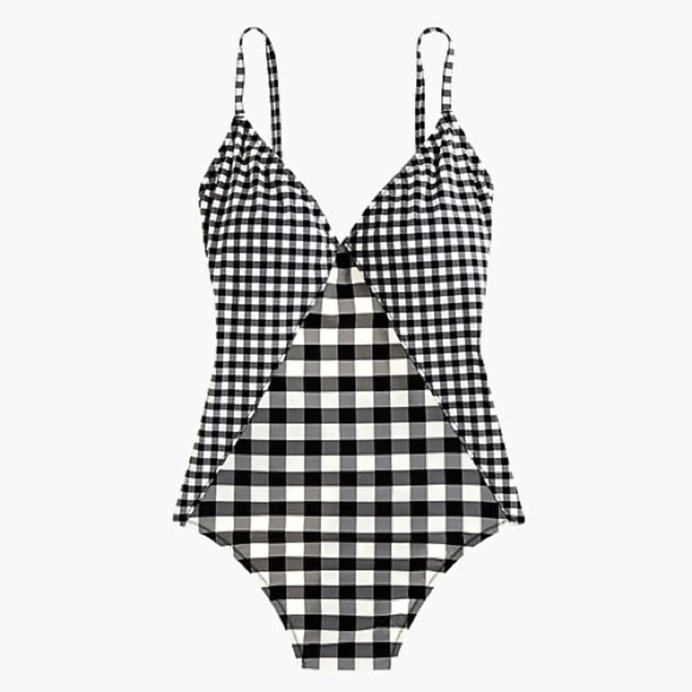 J. Crew gingham swimsuit